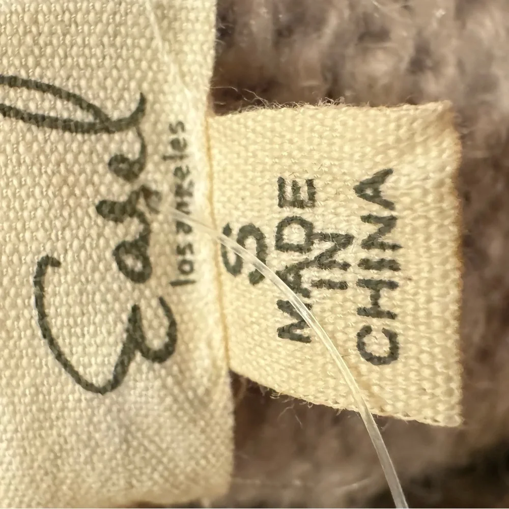 NWT EASEL brand Striped Beige and Black Turtle Neck Style Sweater size Small - Picture 5 of 7